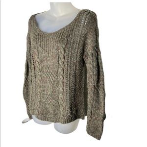 FREE PEOPLE CABLE KNIT SWEATER